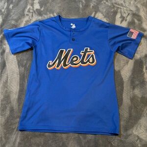Youth Blue Mets Baseball Jersey